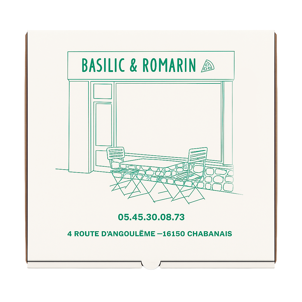 Mockup Basilic et romarin