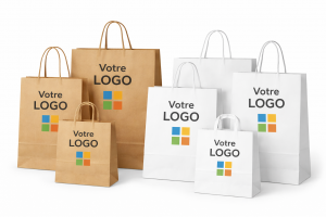 Sacs kraft anses torsadées